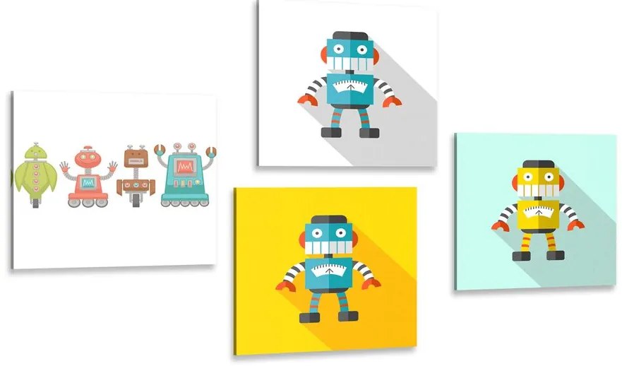 Set di quadri – Per piccoli amanti dei robot