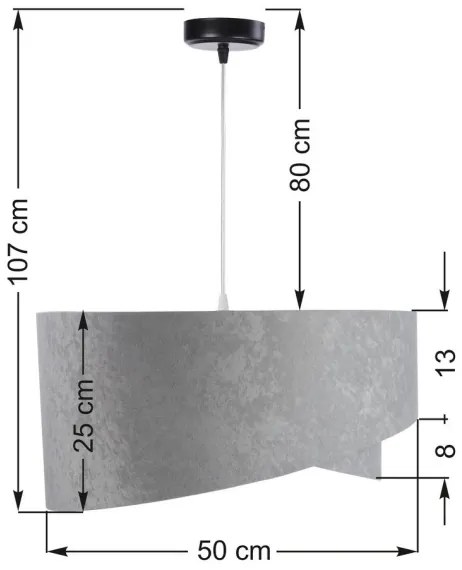 Lampadario su filo GALAXY 1xE27/60W/230V