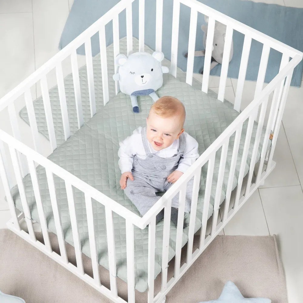 Lettino bianco con ruote 100x75 cm Style – Roba