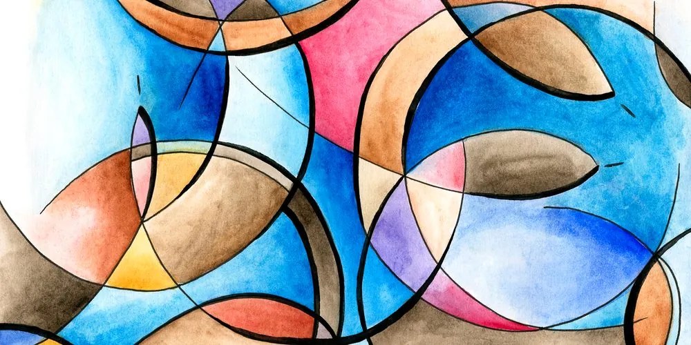 Quadro su tela – Disegno astratto di forme