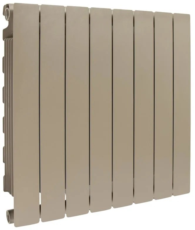 Radiatore acqua calda PRODIGE MODERN in alluminio, 8 elementi, interasse 600 mm, bronze
