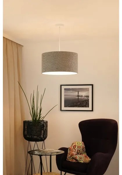 Brilagi - Lampadario a sospensione con filo BOUCLE ROLLER 1xE27/15W/230V diametro 45 cm grigio
