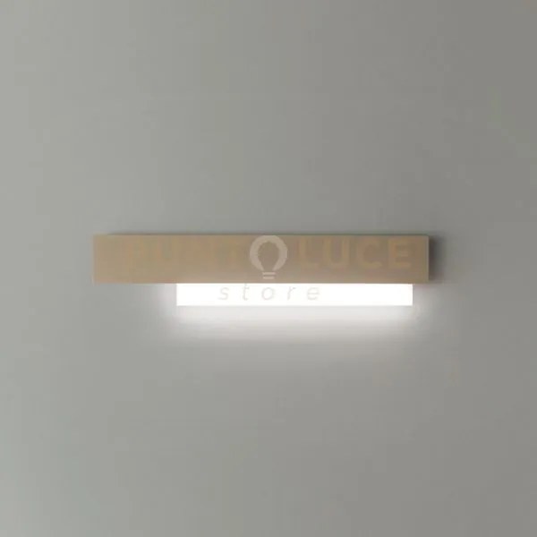 Doha a/g - applique tortora a led 3000k 2100lm 25w alluminio e meta...