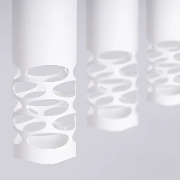 Sollux SL.1693 - Lampadario a sospensione con filo LIRO 3xGU10/10W/230V bianco