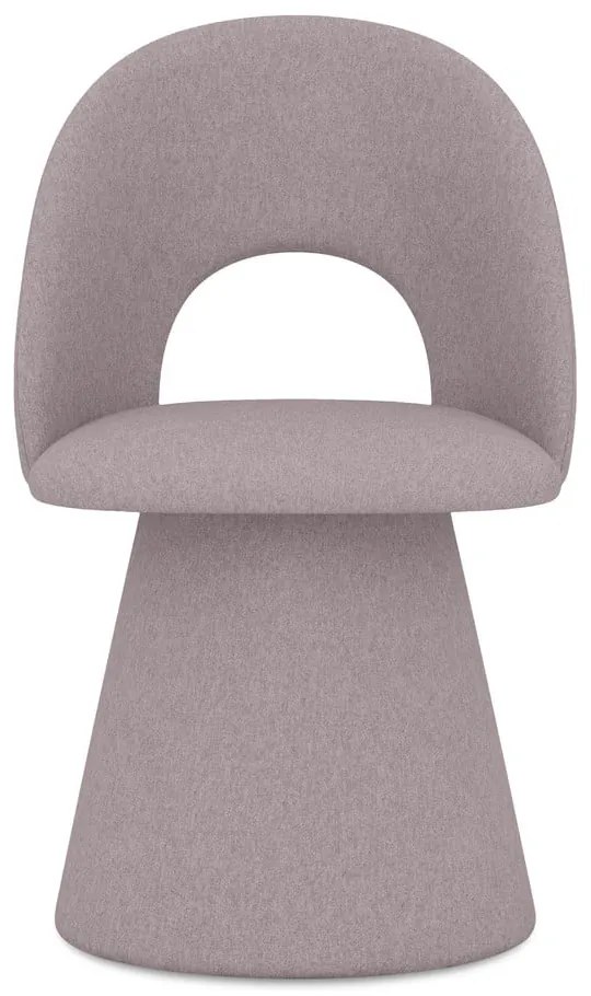 Sedia da pranzo lavanda in imbottito Kalo – Makamii