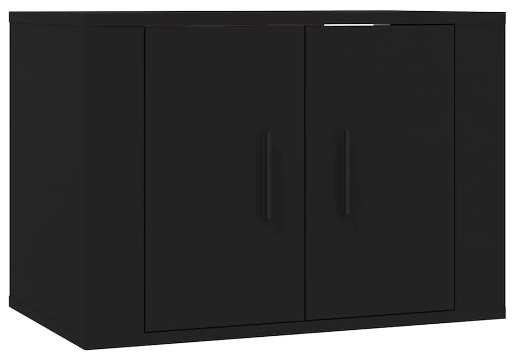 Mobili porta tv a parete 3 pz nero 57x34,5x40 cm