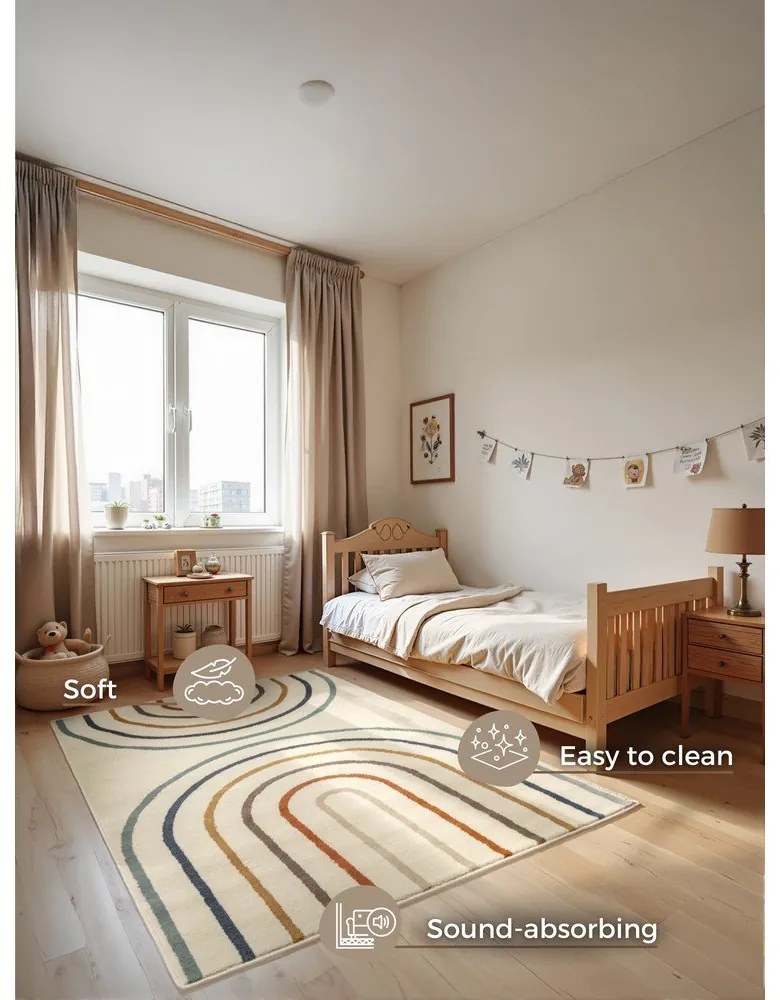 Tappeto per bambini color crema 120x170 cm Double Rainbow – Hanse Home