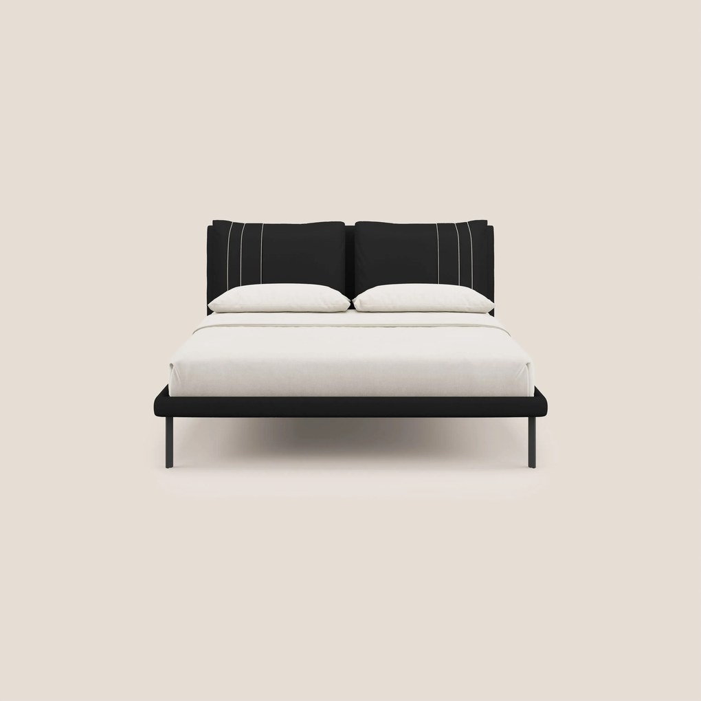 Giselle letto moderno con cuscini testata regolabili con tasche in microfibra impermeabile T11