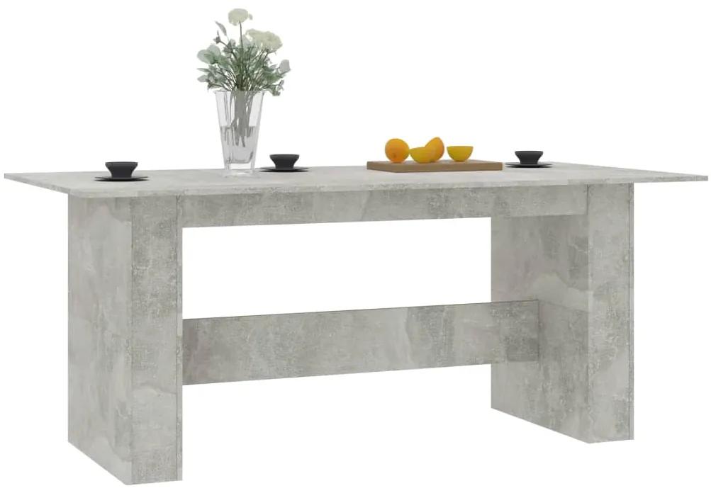 Tavolo da pranzo grigio cemento 180x90x76 cm legno multistrato
