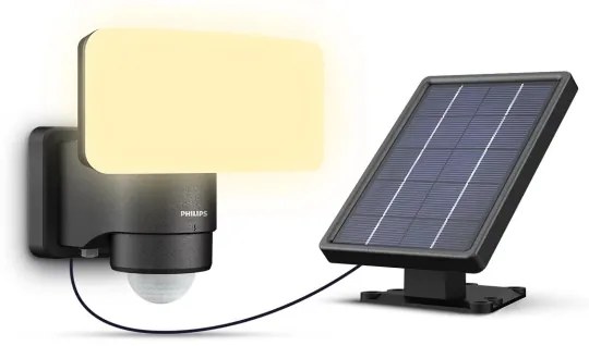 Philips - Applique a LED solare con sensore TYLUS LED/6W/3,7V 3000K IP44