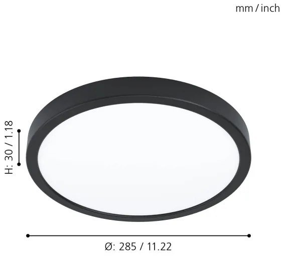 Eglo 99264 - Plafoniera LED dimmerabile FUEVA 5 LED/20W/230V