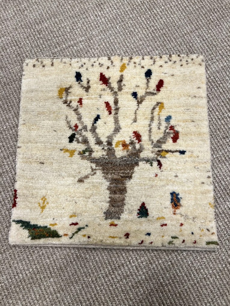 Gabbeh Tappeto persiano 40 x 40 Beige (Iran) Annodato A Mano