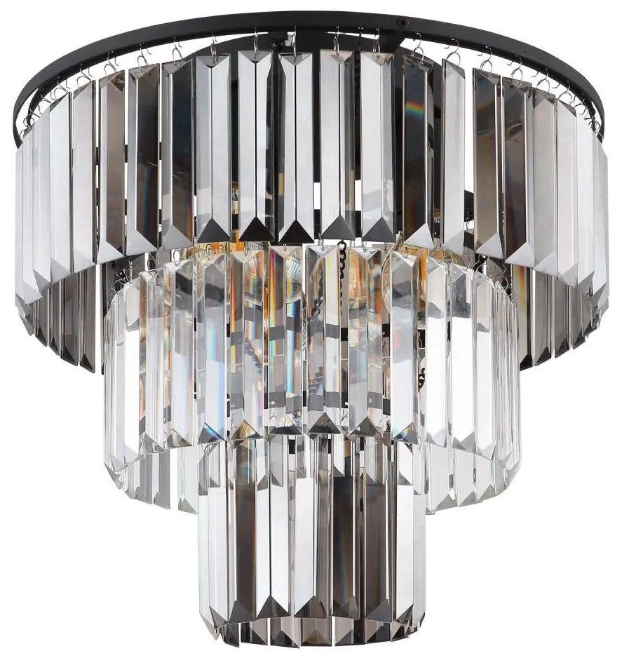 Globo 15695D - Lampadario a plafone NAXIS 3xE27/40W/230V diametro 40 cm nero