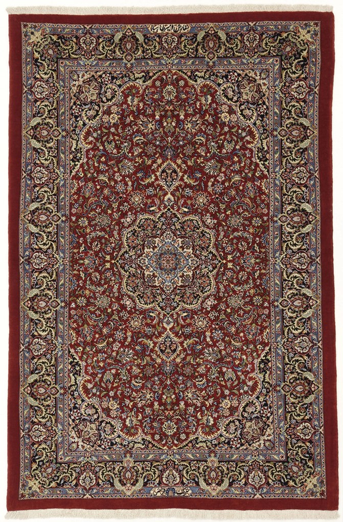 Ghom Tappeto 170x110 (Iran) Annodato A Mano