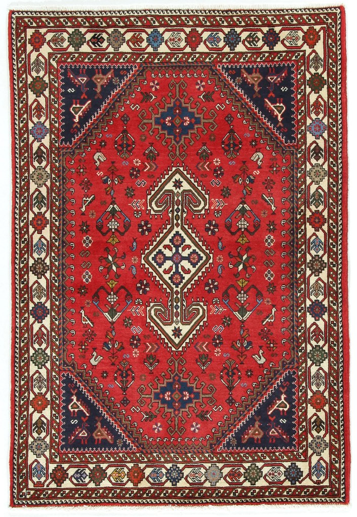 Nasrabad Tappeto 100 x 150 (Iran) Annodato A Mano