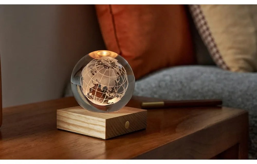 Decorazione luminosa marrone scuro con ricarica USB Amber – Gingko