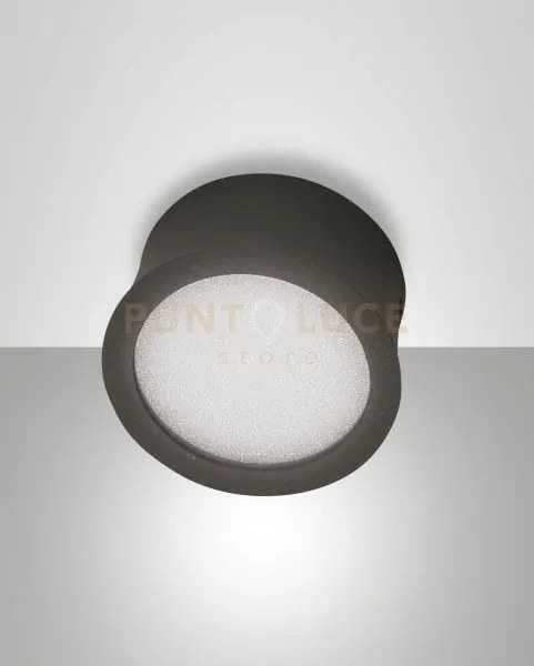 Ponza luce spot antracite a led 3000k 540lm 7w in alluminio ip20