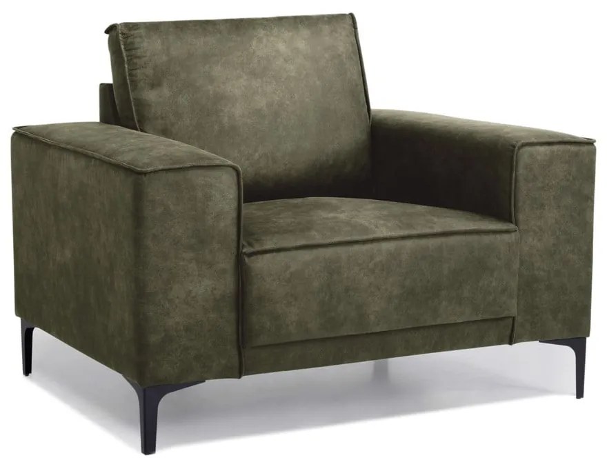 Poltrona in similpelle verde Copenhagen - Scandic