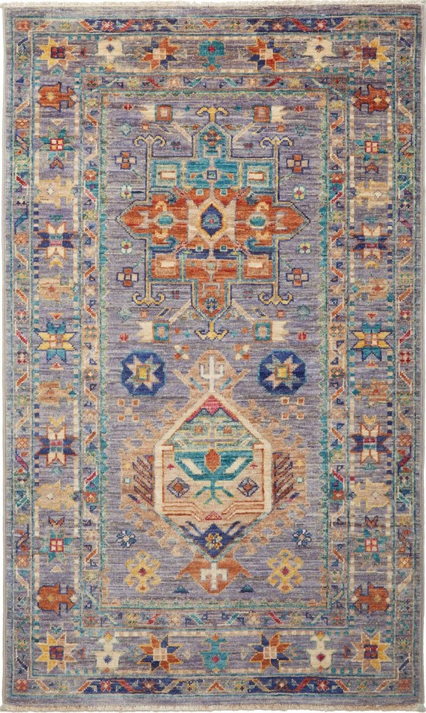 Samarkand Tappeto 130x80 Rosso (Pakistan) Annodato A Mano