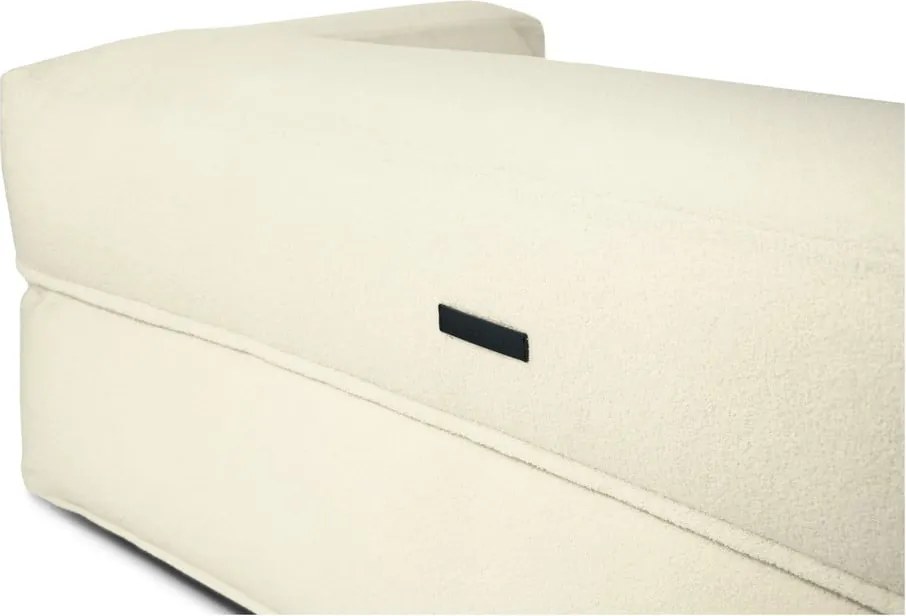 Puof a sacco color crema con rivestimento in bouclé Sofa MooG – SLOWDOWN