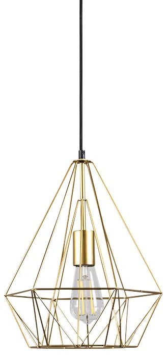 Lampada a sospensione industriale smart oro incl. WiFi ST64 - Carcass