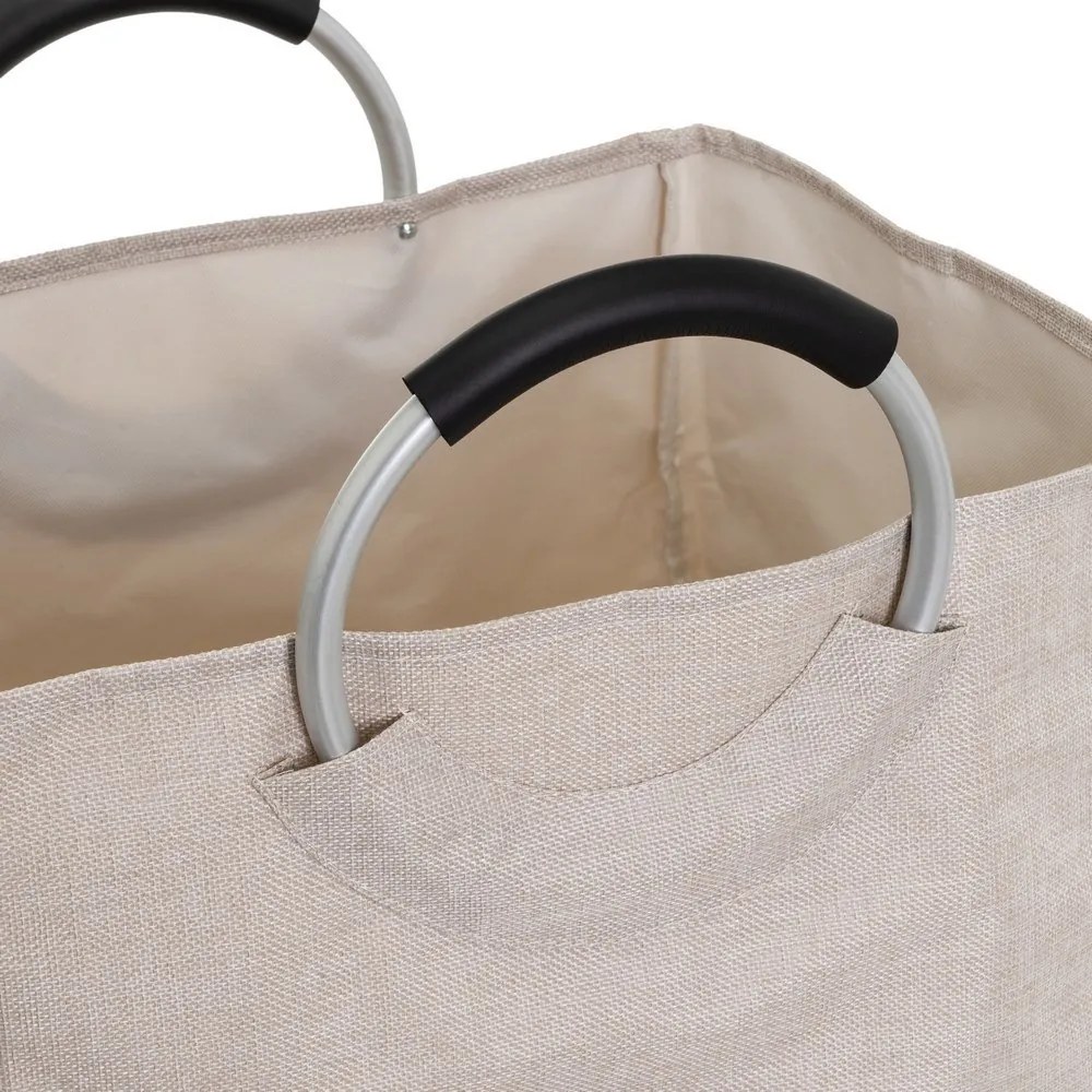 Ceste per il bucato in set grigie/beige in tessuto 2 pz – Casa Selección