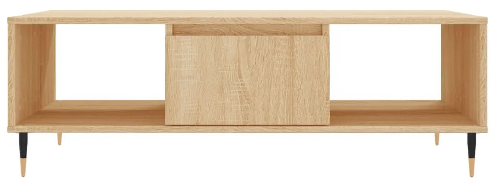 Tavolino da salotto rovere sonoma 104x60x35cm legno multistrato