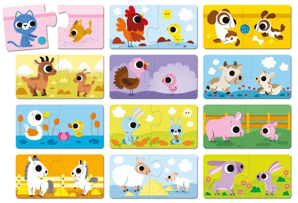 Puzzle - Genitori e cuccioli di animali