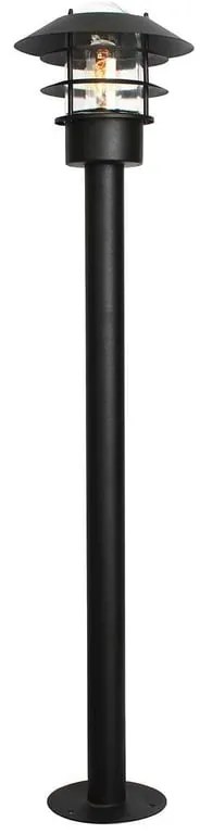 Lampione da giardino, HELSINGOR-BOL-BK H 100 cm, nero, IP44 ELSTEAD