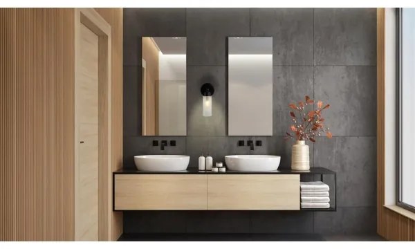 Searchlight 29981BK - Lampada da parete IMPERIAL 1xG9/7W/230V nero