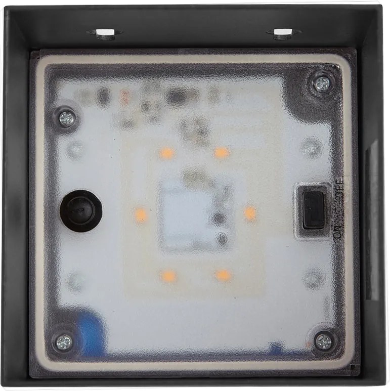 Lampada da parete per esterni Nera con LED integrato, 2 luci, IP65, dimmerabile e solare - Charlene