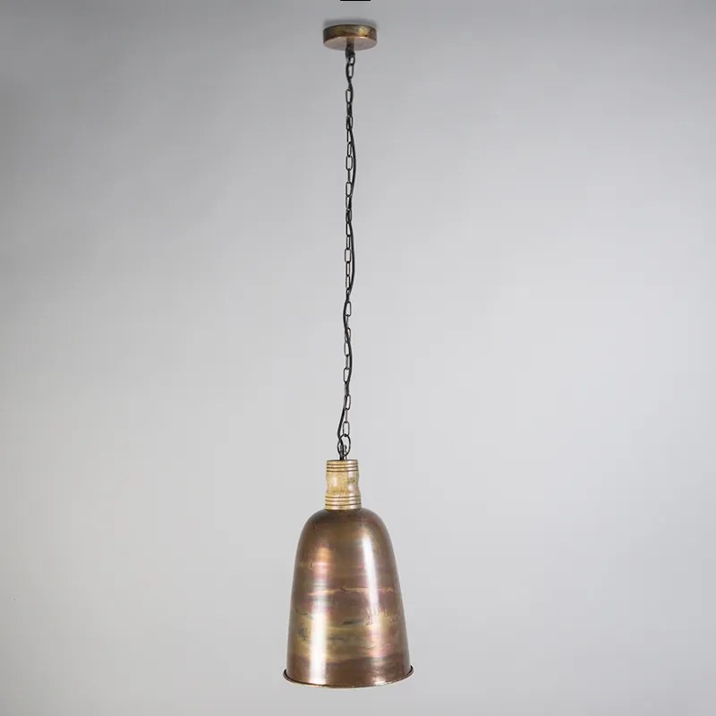 Lampada a sospensione vintage rame con oro - Burn 1