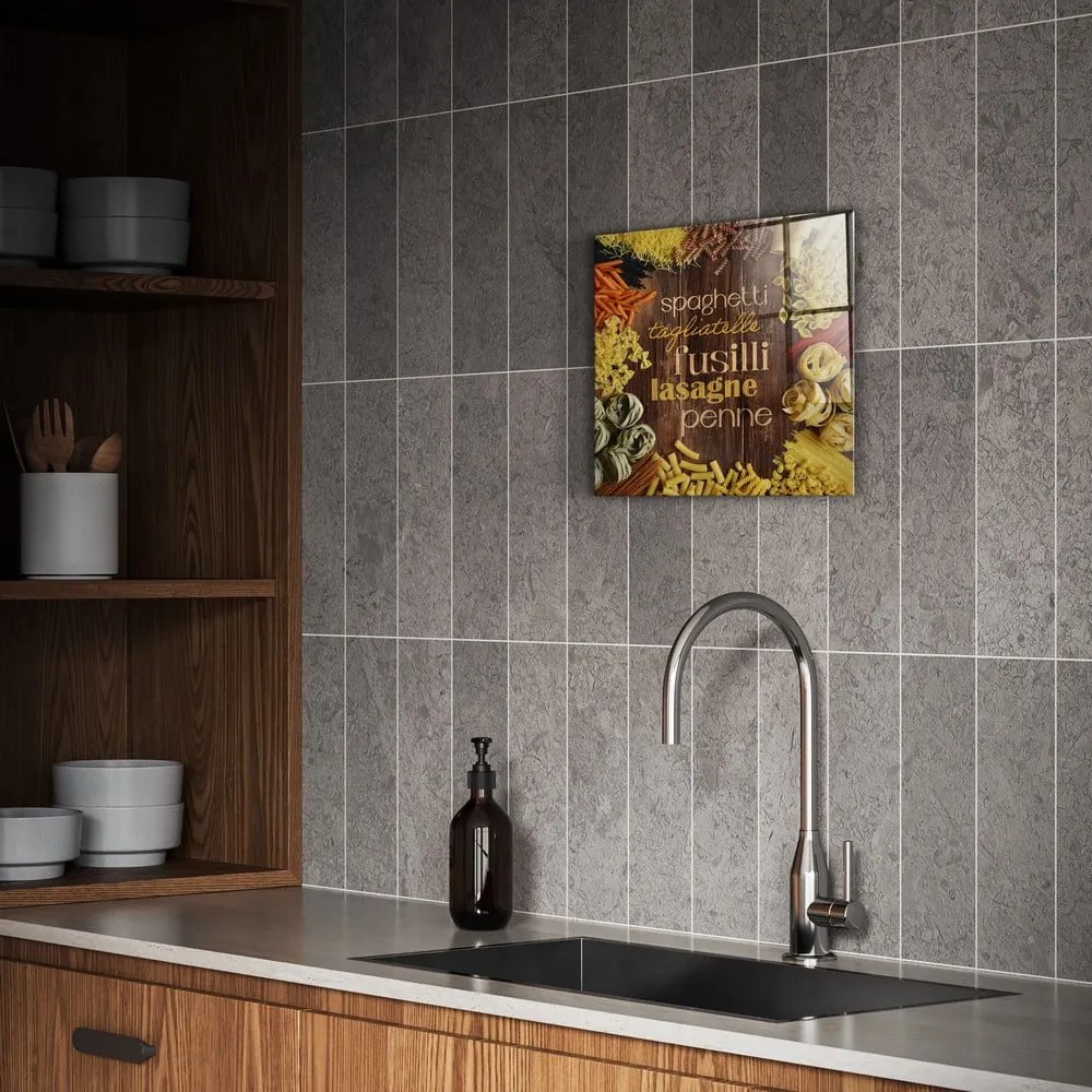 Dipinto su vetro 30x30 cm Pasta – Styler