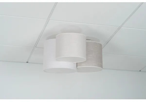 Brilagi - Plafoniera SNAKE 3xE27/15W/230V grigio/crema