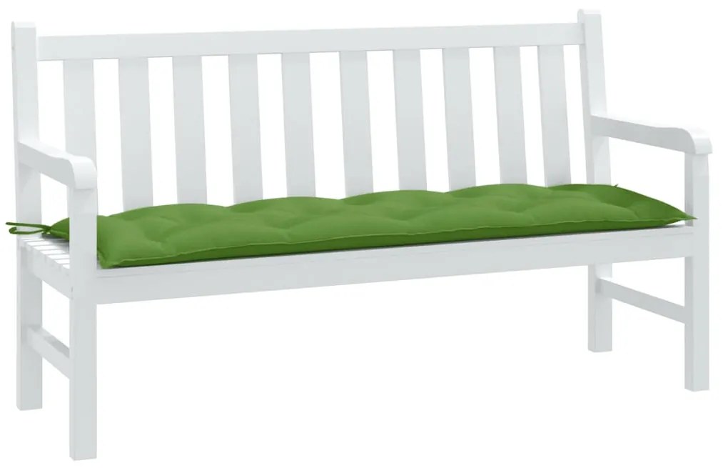Cuscino Panca Da Giardino Verde Mélange 150x50x7 Cm İn Tessuto /