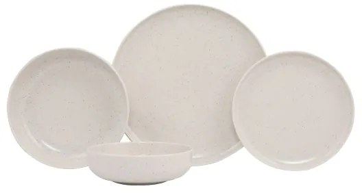 Set da tavola 16 pezzi beige/porcellana