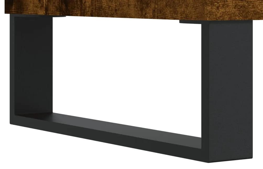 Mobile Porta TV Rovere Fumo 69,5x30x50 cm in Legno Multistrato
