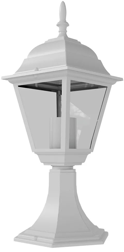 Paletto Lampione Vintage 40cm E27 IP54 Bianco - Serie Alfieri