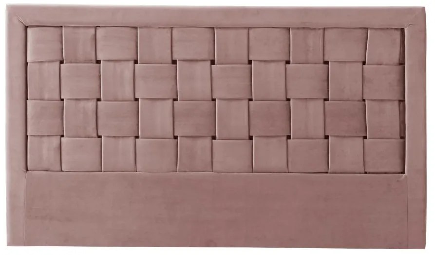 Testata 160 cm Velluto Rosa antico - JENNA