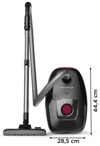 Rowenta - Aspirapolvere a sacco GREEN FORCE MAX ECO TOTAL CLASSIC 900W/230V nero