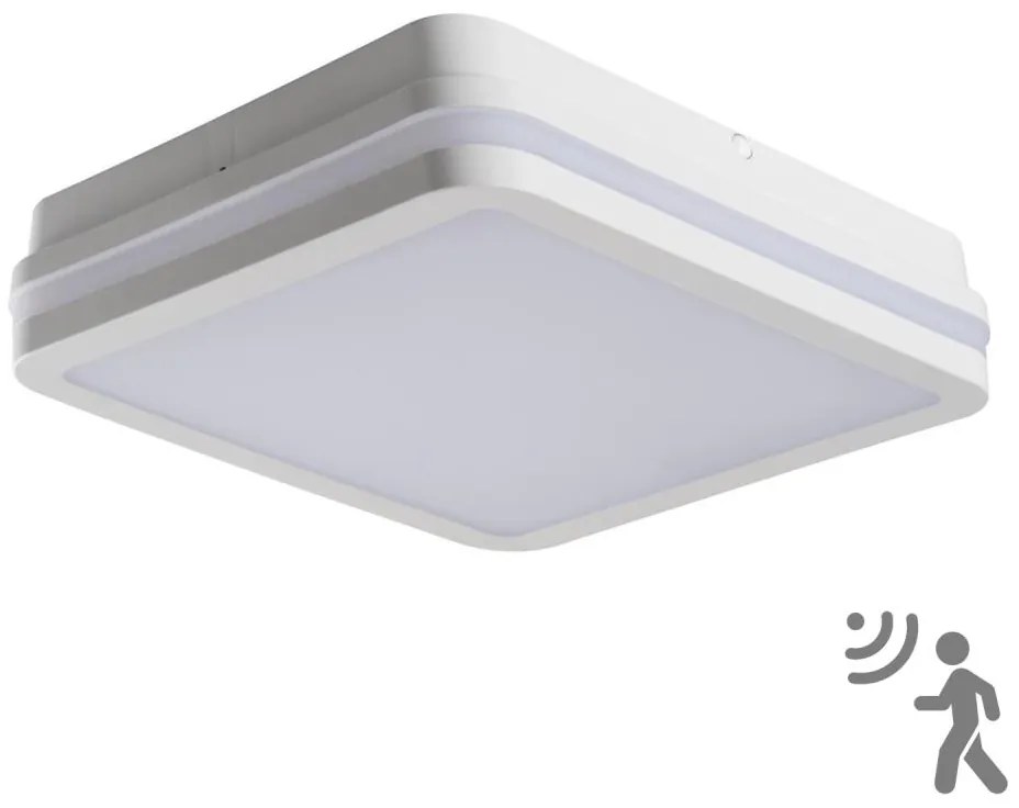 Kanlux 33346 - Plafoniera LED da esterno con sensore BENO LED/24W/230V 4000K bianca IP54