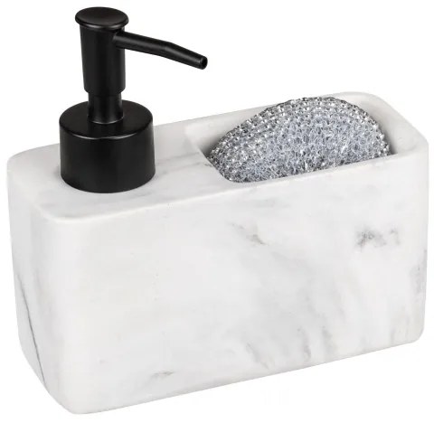 WENKO 54668100 - Dispenser per sapone RESA 14,5x14,3 cm bianco/nero