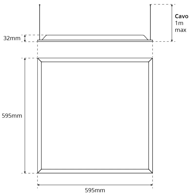 Pannello LED a Sospensione 60x60 42W CCT UGR19 con driver Philips Colore Bianco Variabile CCT