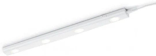 Applique a parete reglette led bianco 4 punti luce  aragon 273170401