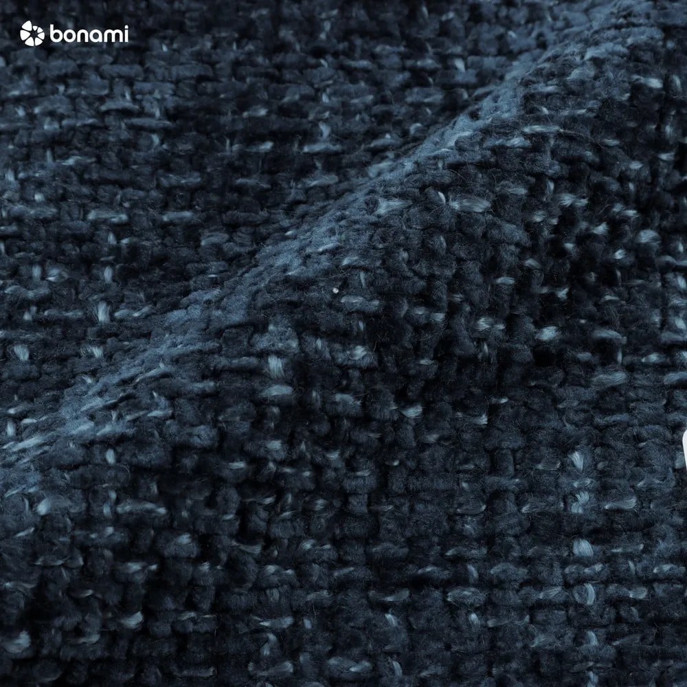 Letto matrimoniale imbottito blu scuro con contenitore con griglia 160x200 cm Bellis - Micadoni Home