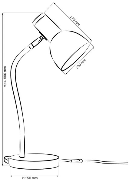 Lampada da tavolo MIMI 1xE27/10W/230V giallo