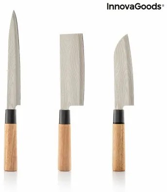 Set di Coltelli con Custodia di Trasporto Professionale Damas·Q InnovaGoods