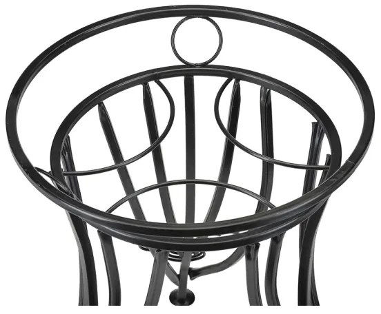 Portafiori 47x43 cm nero