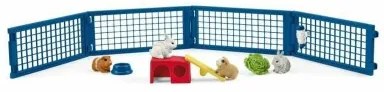 Set Animali della Fattoria Schleich Rabbit and guinea pig hutch Coniglio Plastica