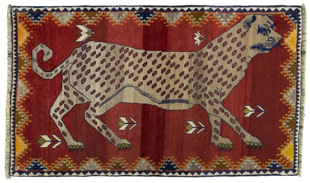 Gabbeh Tappeto persiano 100x160 Rosso (Iran) Annodato A Mano